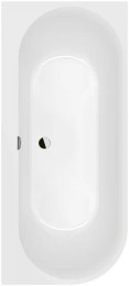 Квариловая ванна Villeroy&Boch Oberon 2.1 180x80 R UBQ180OBN9CR00VD01 цвет Альпийский белый