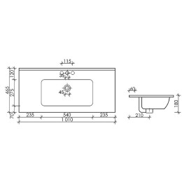 Раковина Ceramicanova Element 100 CN7003MB Черная матовая