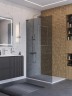 Душевая перегородка BelBagno Uno 100 UNO-L-1-TB-100-GR-Cr