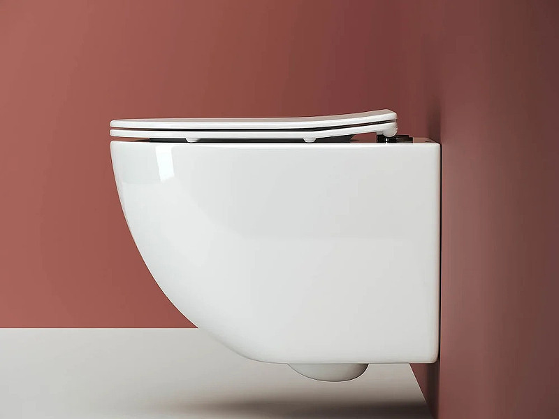 Комплект унитаза Ceramicanova Forma CN3009 с инсталляцией Berges Atom 410 040332 с сиденьем Микролифт и Черной матовой клавишей смыва