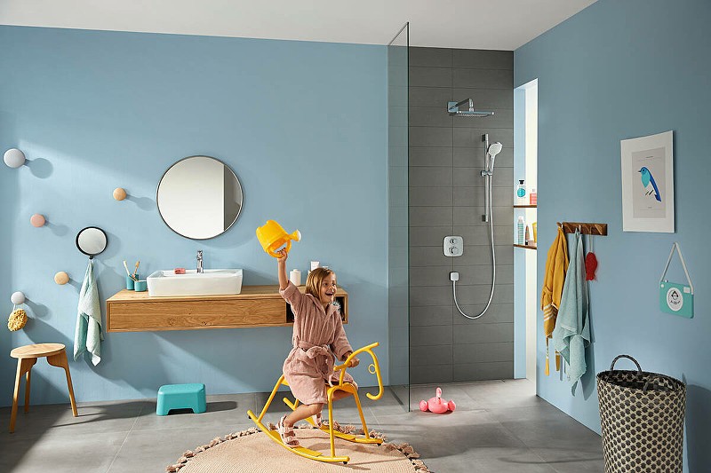 Смеситель для душа Hansgrohe Ecostat E 15708000 с термостатом Хром