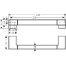 Поручень Hansgrohe AddStoris 41744700 белый матовый