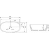 Раковина-чаша Abber Rechteck 60 AC2206MB Черная матовая