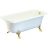 Ванна из искусственного камня Migliore Olivia 174x80 26924 ножки Leone Standart Золото