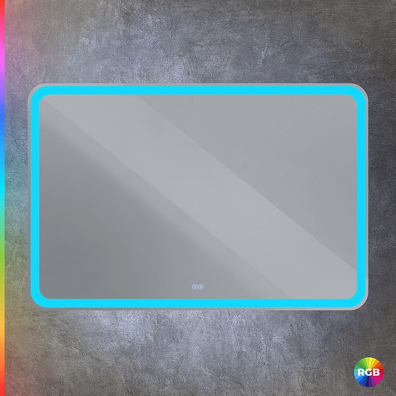 Зеркало Cezares Multicolore 120 CZR-SPC-MC-1200-800-RGB-TCH с подсветкой