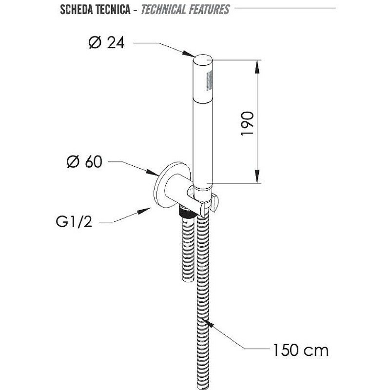 Душевой гарнитур Remer SS337M317MM