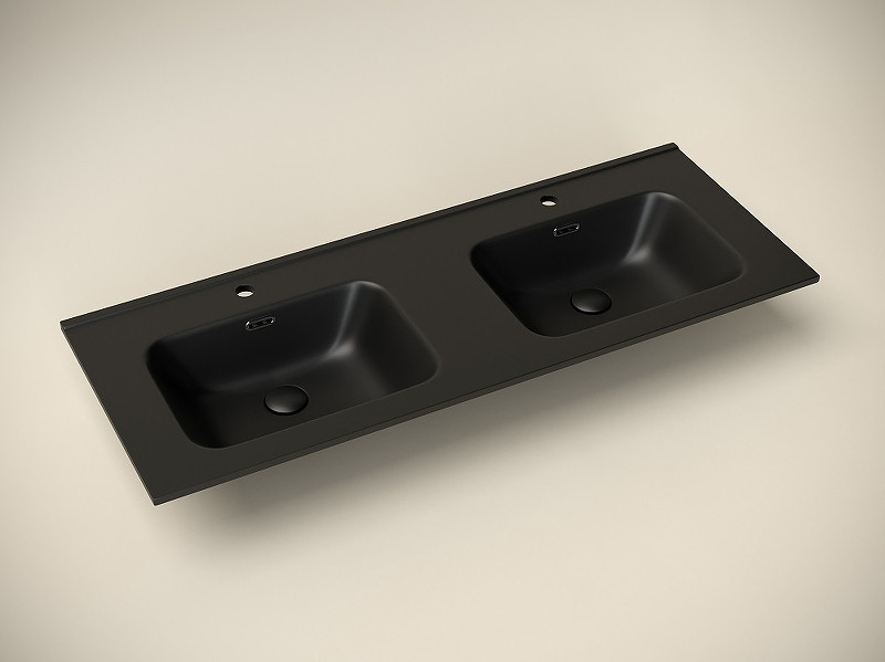 Раковина Ceramicanova Element 120 CN7004MB двойная Черная матовая