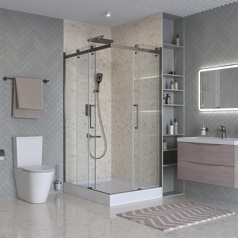 Душевой уголок BelBagno Marino 2 120x90 MARINO-2-AH-2-120/90-C-GM