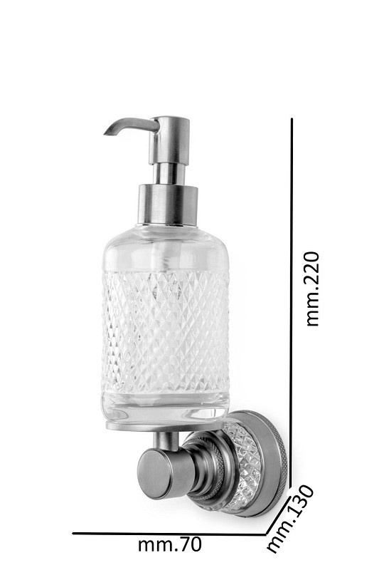 Дозатор для жидкого мыла Boheme Aura 10250-G