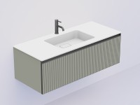 Тумба под раковину Boheme Armadi Art Quatro 1 120 790-M1-120-RIB-L-A-LED подвесная