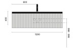 Тумба под раковину Boheme Armadi Art Quatro 1 120 790-M1-120-RIB-L-A-LED подвесная