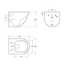 Комплект унитаза BelBagno Amanda BB051CHR+BB051SC с инсталляцией WellWant Standart 50 WWISI111BB