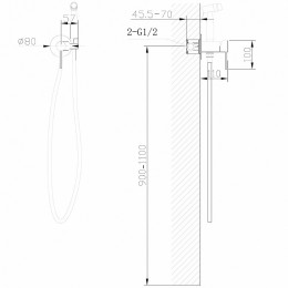 Гигиенический душ Abber Wasser Kreis AF8125G