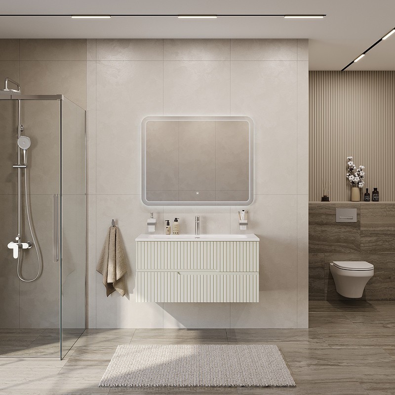 Тумба под раковину Cezares Duet-N 100 DUET-N-1000-2C-SO-AS-P подвесная