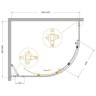 Душевой уголок Cezares Molveno 110x90 MOLVENO-RH-1-110/90-C-GM-IV