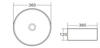 Раковина-чаша BelBagno 36 BB1357
