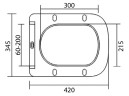 Унитаз BelBagno Due BB3103CHR/SC подвесной
