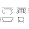 Акриловая ванна BelBagno 150x75 BB710-1500-750