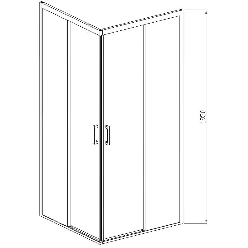 Душевой уголок Vincea Soft 90x90 VSS-3SO900CLGM