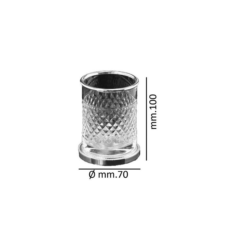 Стакан для зубных щеток Boheme Aura 10252-G