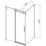 Душевой уголок Vincea Como-N 150x100 VSR-4CN1015CLB