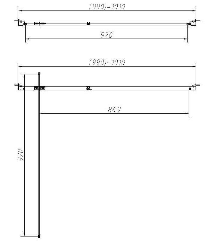 Душевая дверь Vincea Alpha 100 VDP-3AL100CL