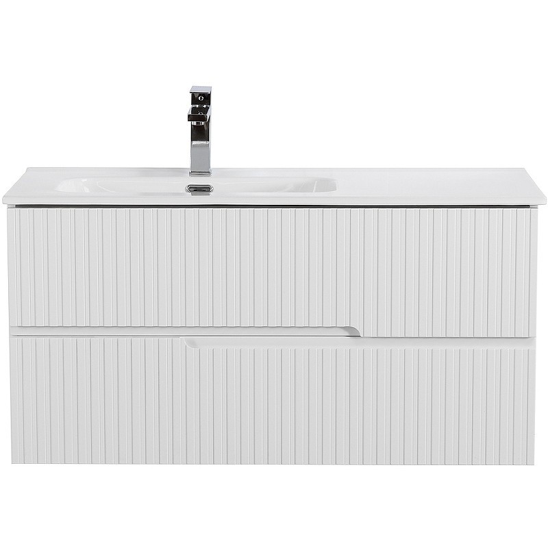 Тумба под раковину Cezares Duet-N 100 L DUET-N-1000-2C-SO-BL-L подвесная
