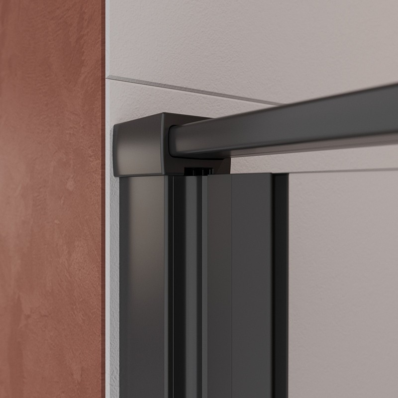 Душевая дверь Cezares Liner 90 L LINER-B-12-90-C-NERO-L