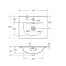 Раковина BelBagno 50 BB-8099-3-50