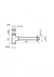 сифон BelBagno BB-SMQ2-BORO
