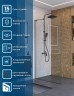Душевая перегородка BelBagno Uno 110 UNO-L-1-TB-110-C-GM