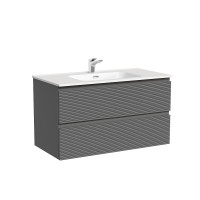 Тумба под раковину Sancos Folk 90 FL90GS подвесная Grey soft