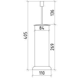 Ершик для унитаза Boheme Royal Cristal 10928-BR-B