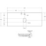 Столешница под раковину BelBagno 120 KEP-120-MNO