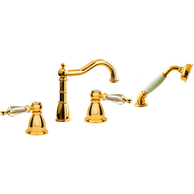 Смеситель на борт ванны Boheme Tradizionale Oro 395-SW