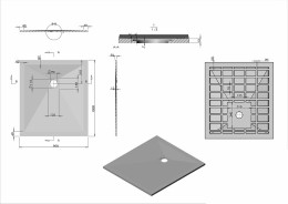 Душевой поддон из искусственного камня Vincea 100x90 VST-4SR9010A