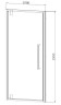Душевая дверь Vincea Alpha 100 VDP-3AL100MT