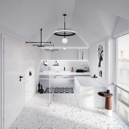 Смеситель для душа Villeroy&amp;Boch Architectura Square TVS125002000K5 цвет Черный матовый