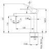 Смеситель для раковины Remer Absolute AU12NP
