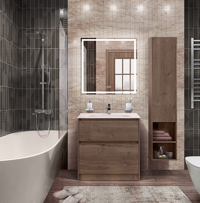 Тумба под раковину BelBagno Kraft 80 KRAFT-800-2C-PIA-RT