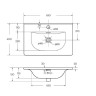 Раковина BelBagno 60 BB-8099-3-60