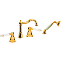 Смеситель на борт ванны Boheme Tradizionale Oro 395-MR-W