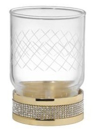 Стакан для зубных щеток Boheme Royal Cristal 10931-G-B