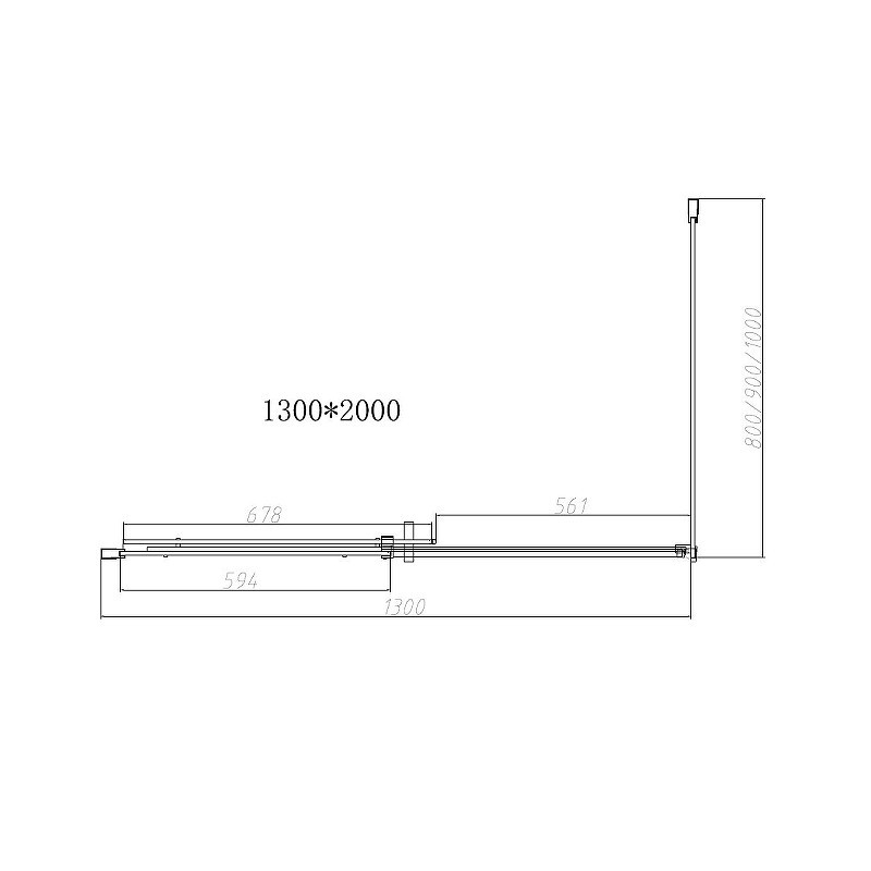 Душевой уголок Vincea Dice 130x100 VSR-4D1013CL