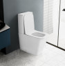 Унитаз-компакт Abber Rechteck AC1210TMW Белый матовый с бачком и сиденьем Микролифт