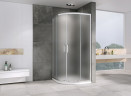 Душевой уголок Abber Schwarzer Diamant 90x90 AG01090M профиль Хром стекло матовое
