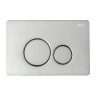 Комплект унитаза Abber Rechteck AC1201MB-AC0105-AC0121 с сиденьем Микролифт и клавишей смыва цвет Хром