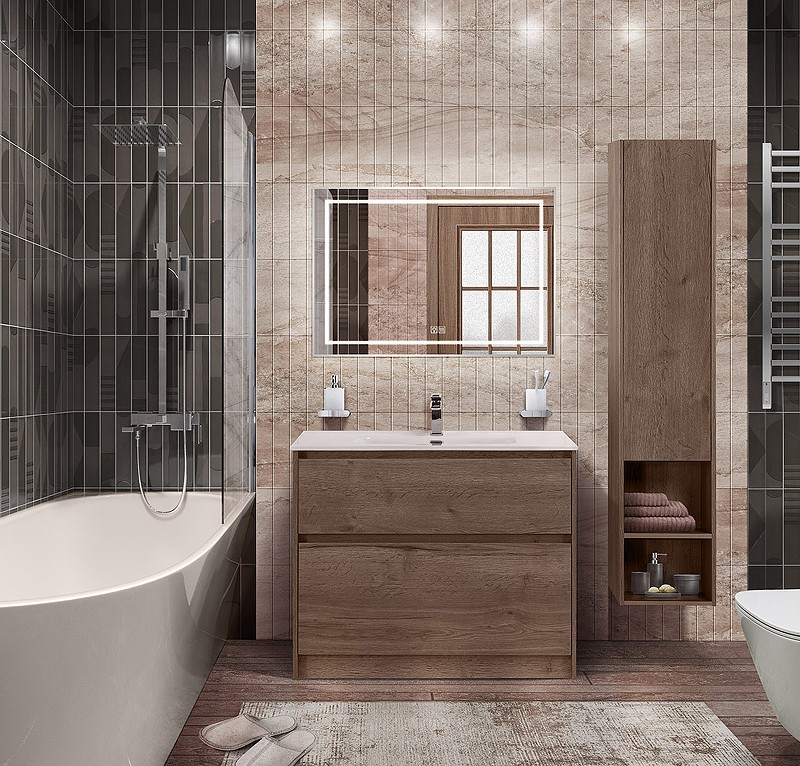 Тумба под раковину BelBagno Kraft 100 KRAFT-1000-2C-PIA-RT