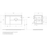 Тумба под раковину BelBagno Kraft 100 R KRAFT-1000-2C-1A-SO-RGB-R подвесная