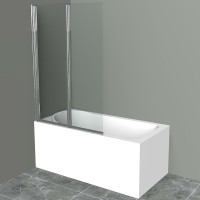 Шторка на ванну BelBagno UNO-V-2-120/150-C-Cr